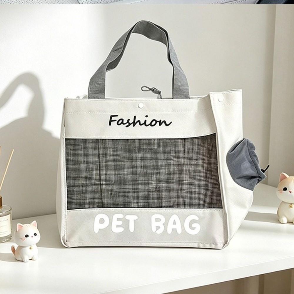 Large Capacity Pet Carrier Bag Soft Breathable Cat Shoulder Bag Cats Carrying Case Camping