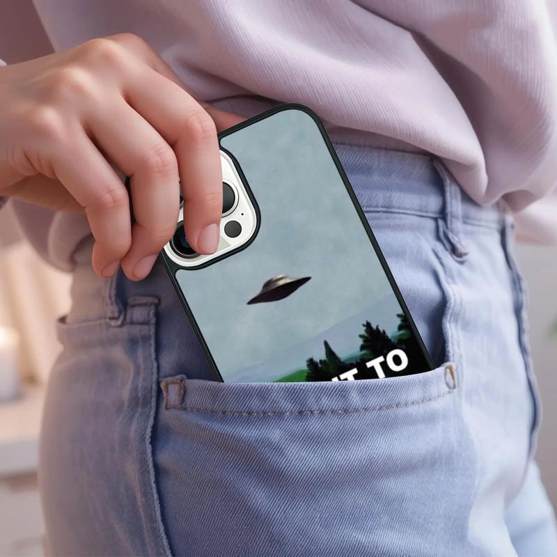 The X Files I want to Believe Phone Case For iPhone 17 Air 15 16e 14 13 Pro Max Coque 12 11 Pro Max PLUS cover