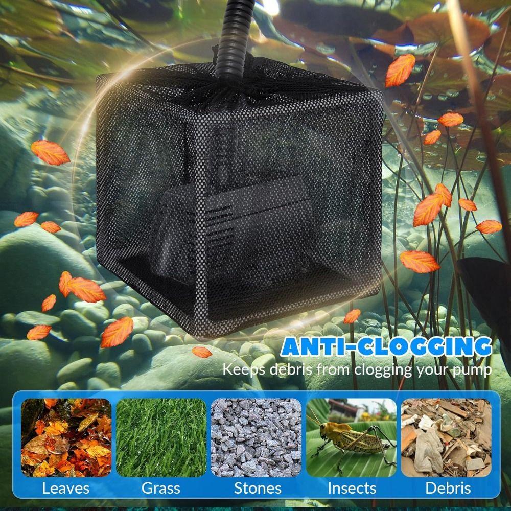 Drawstring Closure Pump Barrier Bag High Flow Pond Filter Bag  Aquarium Filtration