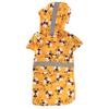 Duck Shaped Dog Raincoat Bee Shaped Lightweight Pet Rain Poncho Tail Covered Reflective Strips Dog Hooded Raincoat