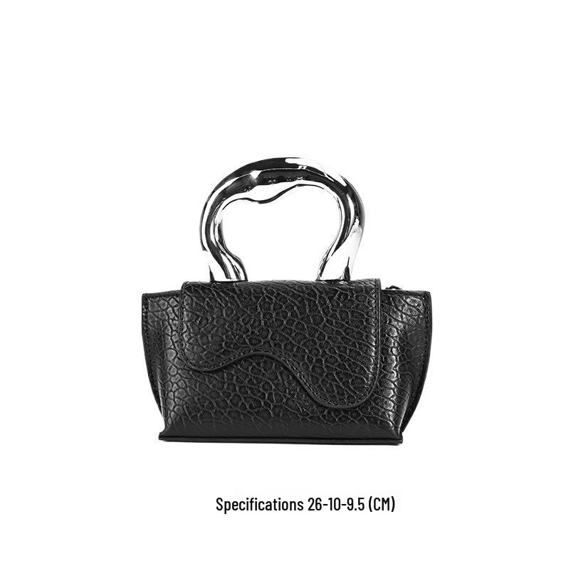 

European-American Chic PU Crossbody Bag: Versatile, Urban Luxury Handbag for Women 26x10x9.5 cm чёрный