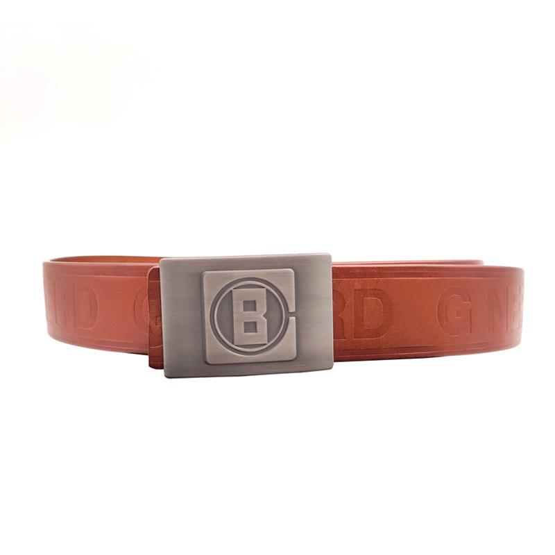 

Leather Belt Men S Business Casual Trousers Jeans Cowhide Belt Board Buckle Belt коричневый