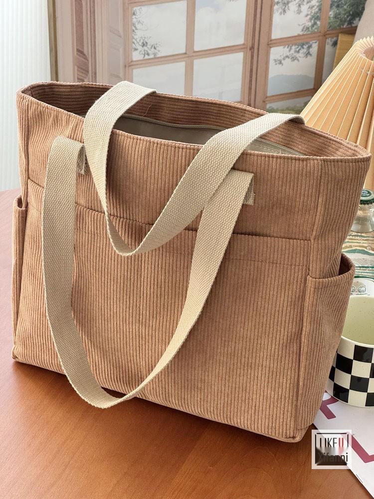 

Японская холщовая сумка на молнии — утолщенная, повседневная в литературном стиле для студентов и пассажиров.