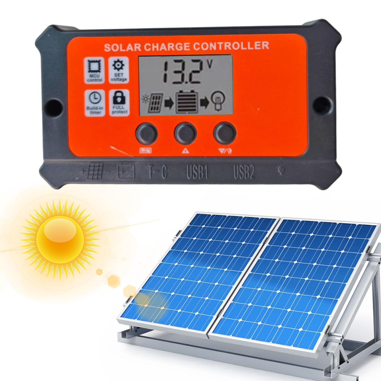 

Solar Panel Charge Regulator & Controller LCD Display Auto Solar Charge Controller for Overload & Reverse Polarity Protection China Mainland
