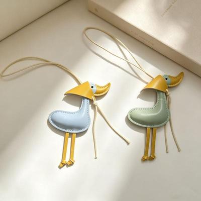 Nouveau Foulard Créatif Canard Canard Caneton Porte-clés de Voiture Pendentif Sac en Cuir Pendentif Décoration de Porte-clés de Voiture Avec Mignon Porte-clés