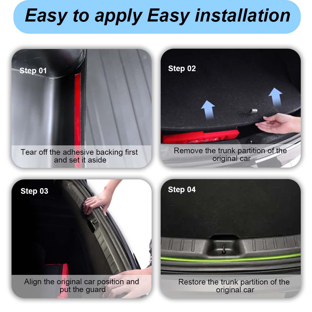 A Trunk Bumper Made Of About 97Cmtpe Is Suitable For The New Version Of The Tesla Model Y 2025 Model (Juniper) Trunk Guard Plate