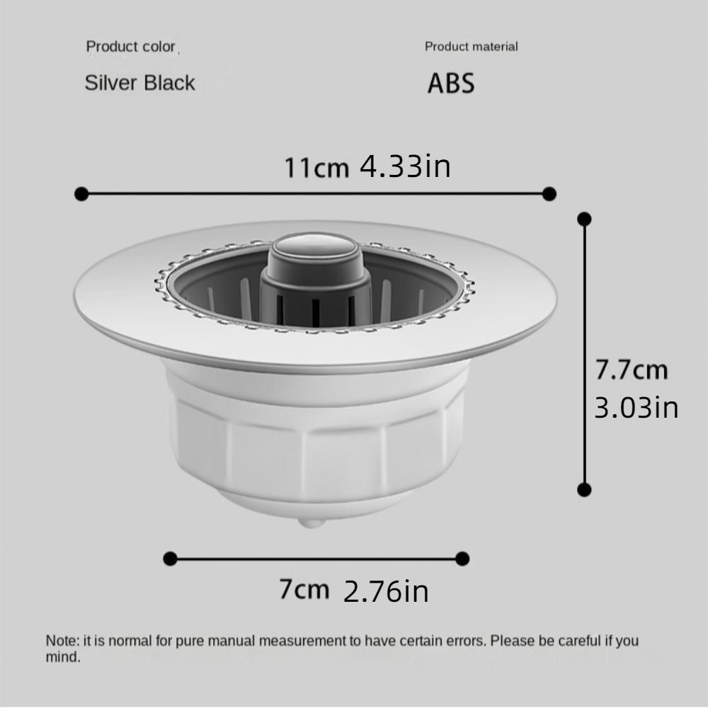 Unidirectional Drainage Sink Filter Anti-blocking Water Shut-off Cover Drain Filter  Kitchen