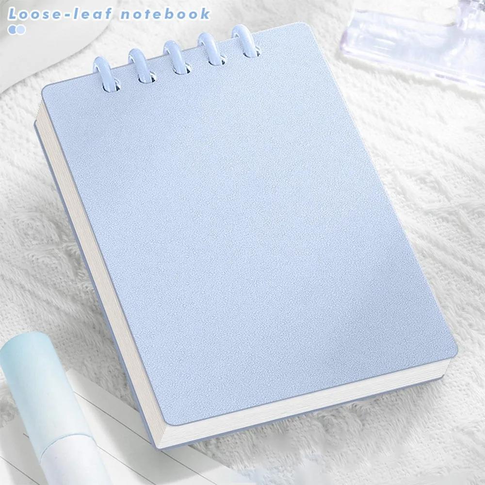 Cute Mini Notebooks A7 Pocket Notebook Small Memo Pad Loose-leaf Square Notepad Horizontal Line Inner Page Memo Pad Diary Book