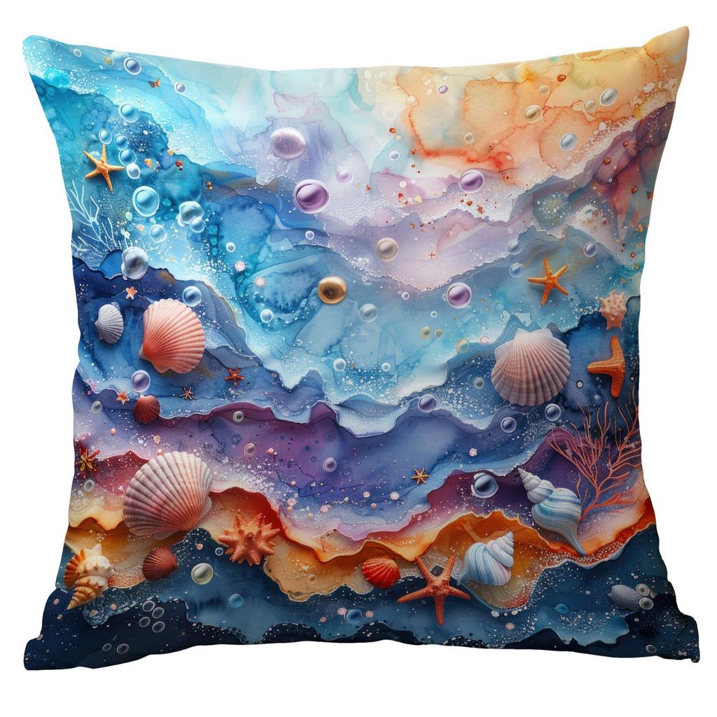 New Fantasy Underwater World Coral Pearl Shell Pillowcase Home Sofa Cushion Cover
