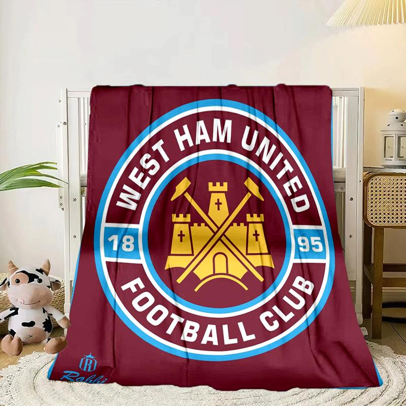 

West Football Club Blanket Flannel Blanket for bed, sofa, Camping, Hiking, Picnic Essentials, gift for family Fan gifts 75x90cm