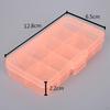 10 Compartments Plastic Storage Box Sewing Craft Accessories Container Sturdy Compact Multipurpose