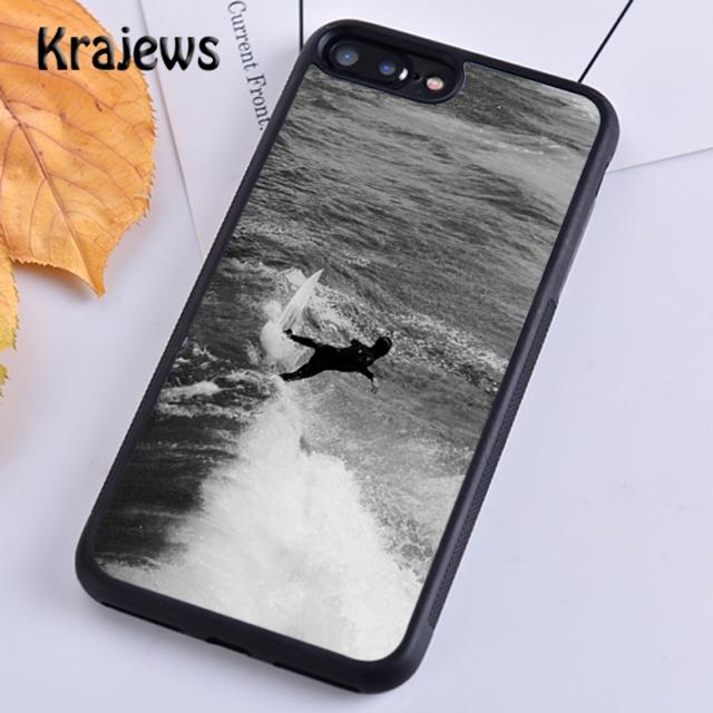 Krajews Surfing Sea Beach Surfboard Wave Phone Case For iPhone 17 Air 15 16 14 plus 11 12 13 pro max coque Shell Fundas