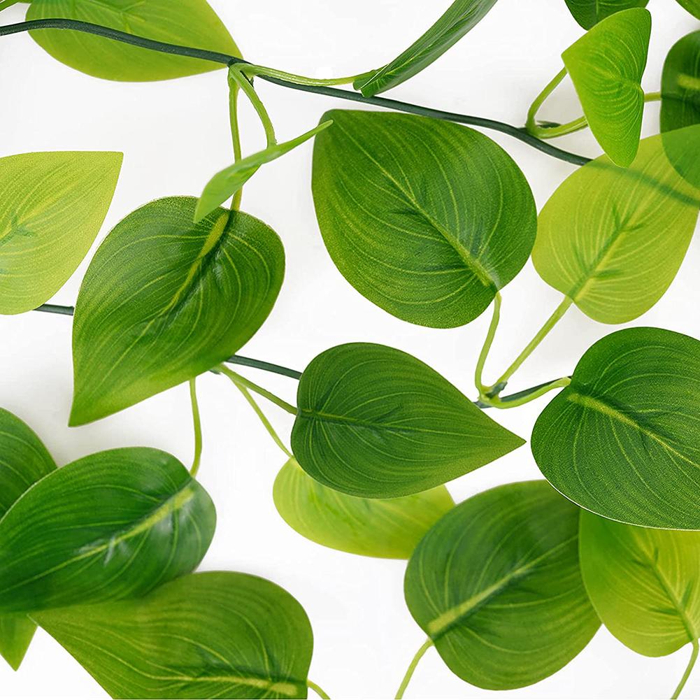Artificial Hanging Green Radish Fake Rattan For Home Garden Wall Wedding Party Decoration
