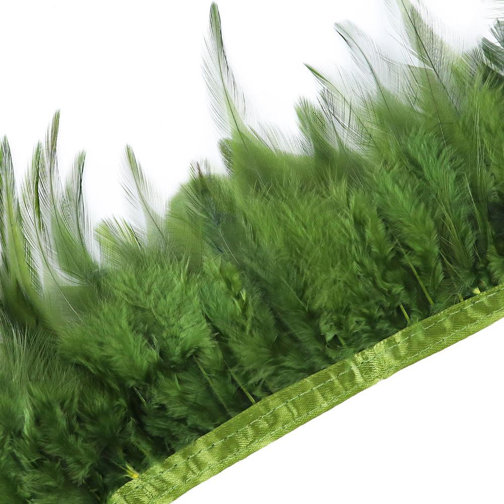 2/5/10 Yards Fluffy Rooster Feather Ribbon Trims 8-12Cm Cock Feathers Fringe Christmas Party Dress Sewing Accessory Plumes Craft