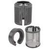 Vnitřní filtr + Vnější mřížka filtru pro vysoušeč vlasů HD01 HD03 HD08 Modely, s čisticím kartáčkem na filtr