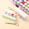 Heart Heart Keycap Fidget Keychain Crystal Clicker Button Keycap Keychain  Adults