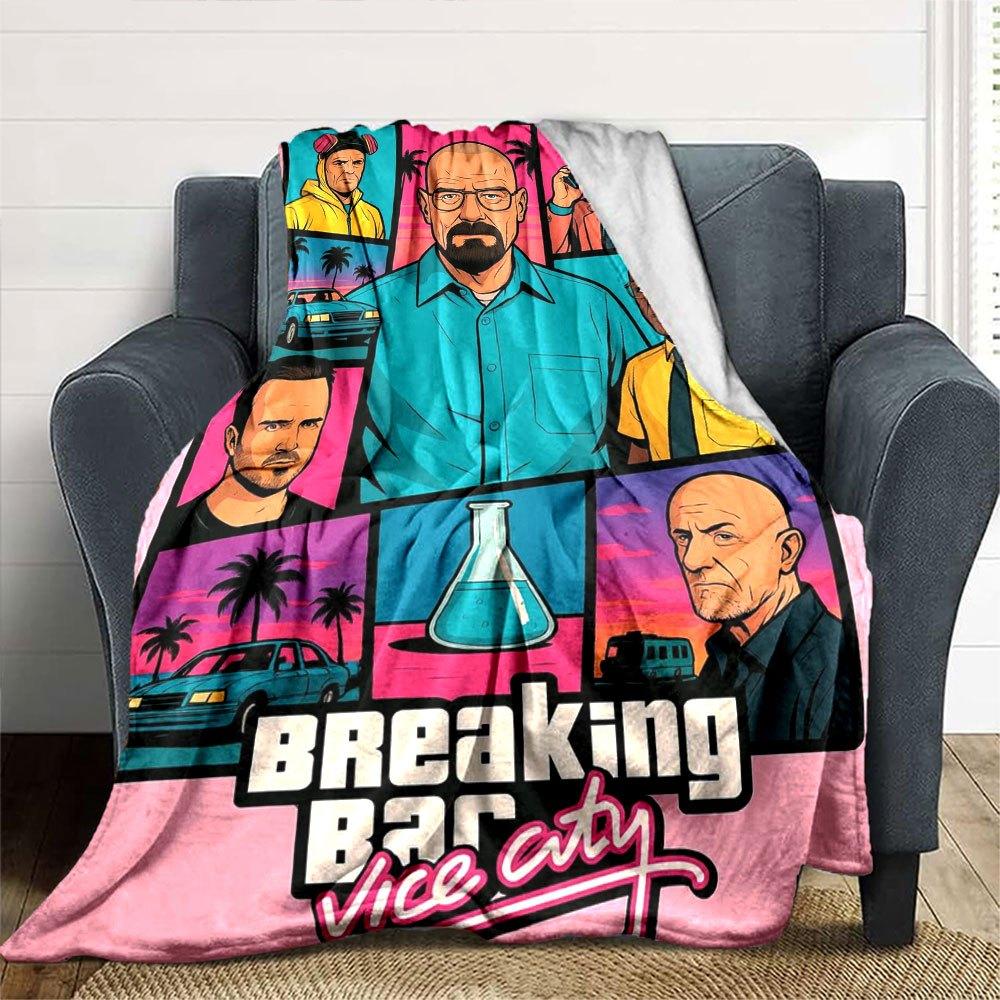 1 pezzo Coperta Morbida in Flanella Grand Theft Auto con Stampa di Designer Una coperta accogliente per tutte le stagioni, perfetta per il divano, il letto, l'ufficio
