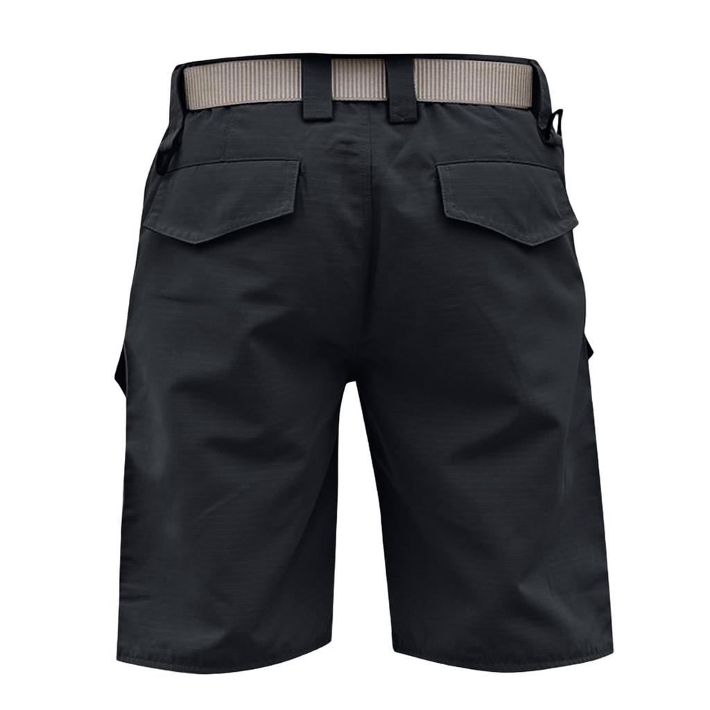 Pantalones Cortos Tácticos Cargo para Hombre de Siete Pulgadas para Exteriores y Trabajo con Múltiples Bolsillos de Tela Transpirable, Ligeros y Duraderos