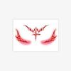 Halloween Dark Personality Hottie Red Thorn Makeup Face Sticker Tattoo Sticker