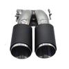 Porsche 718 Black Carbon Fiber Stainless Steel Performance Exhaust Tailpipe