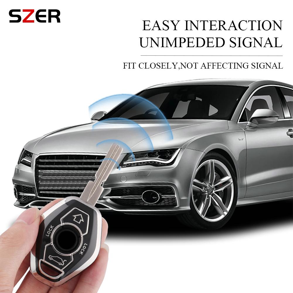 Tpu Keychain Holder Key Case For Bmw E46 E53 X5 X3 E83 X3 E39 Serie 7 5 3 330I Accessories Car Key Cover