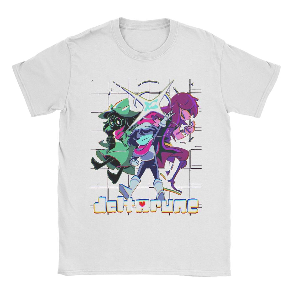 Deltarune Chapter Susie Kris Bold Action Pose Tee Shirt for Unisex Women Graphic Printing T Shirts Cotton Clothing