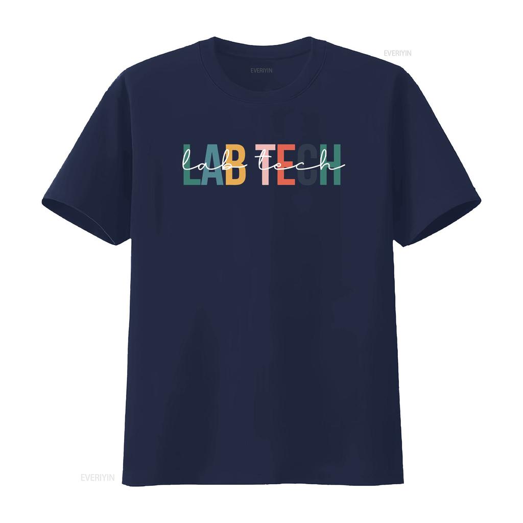 Lab Tech T Shirt Medical Laboratory Science Microbiologist Life Vintage Breathable Top For Everyday Wear Unisex Fashion