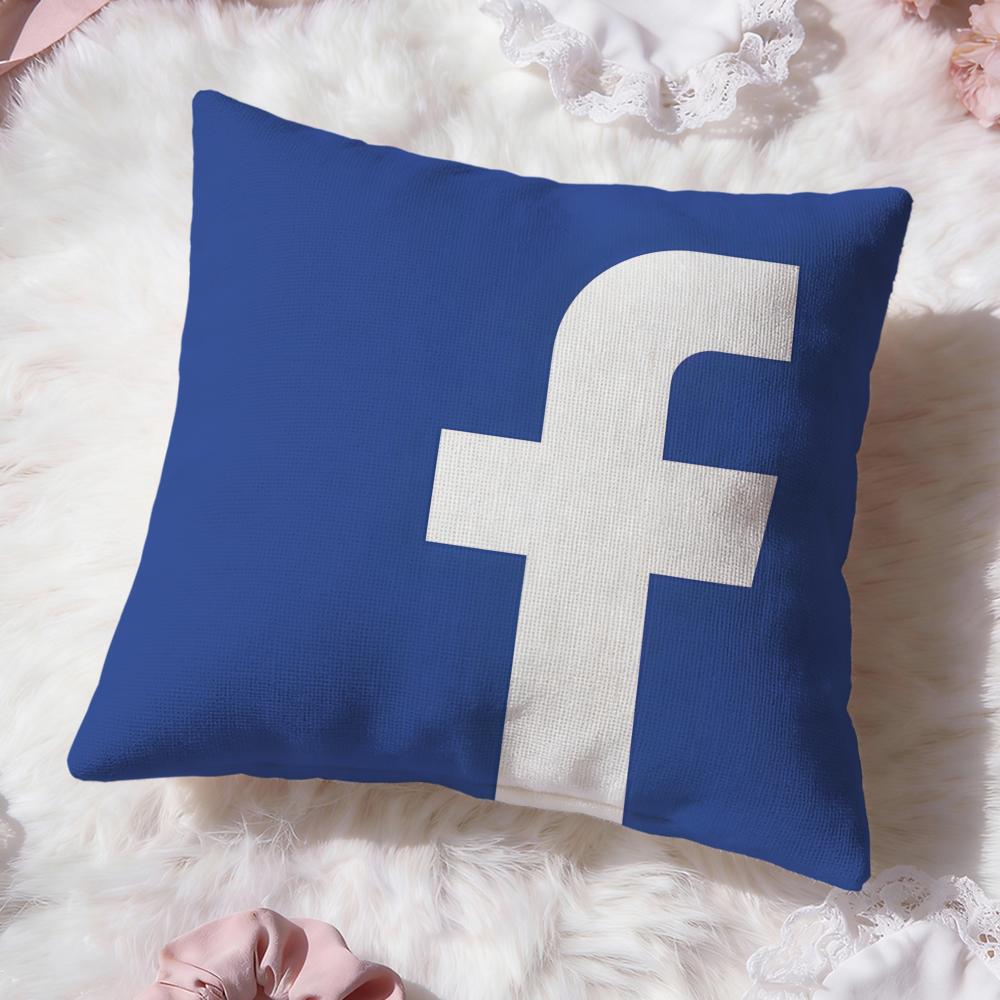 Classic Logo F-facebook Cushion Cover Premium Comfort Reversible Pillow Cove -Two In One Design for Any Room & Car Interior