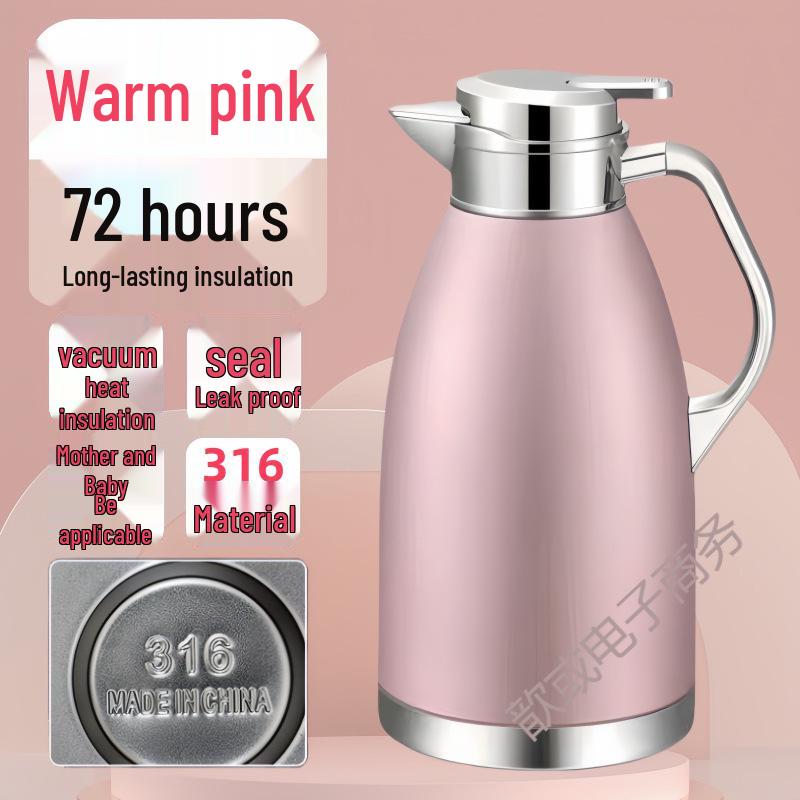 High-End Double-Layer Stainless Steel Insulated Kettle – Anti-Scald Hot Water Pot for Household and Commercial Use