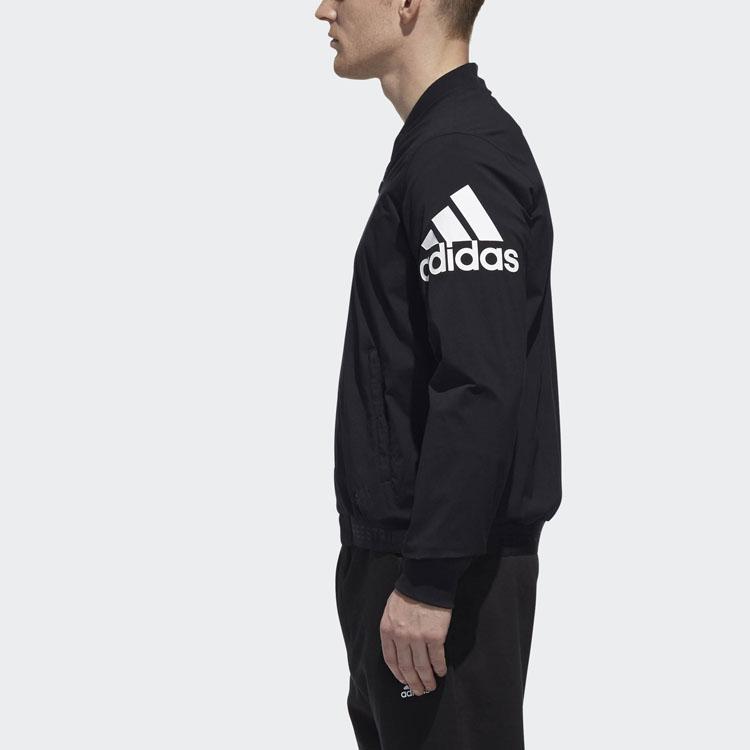 Adidas Essential Woven Bomber Jacket Men Outerwear Black DW4588