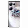 Glass Back Cover For Poco M6 Pro 4G Case M 6 M6Pro Hard Tempered Glass Case For Xiaomi Redmi Note 13 Pro Phone Case Soft Bumper