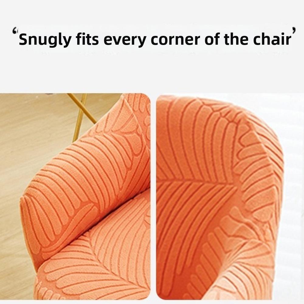 High Back Dining Chair Cover Elastic Spandex Slipcover Jacquard Chair Cover Stretch Jacquard Kitchen Chair Cover Dining Room