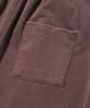 613SEOUL Heritage Pigment Wide Bermuda Pants (Wine)