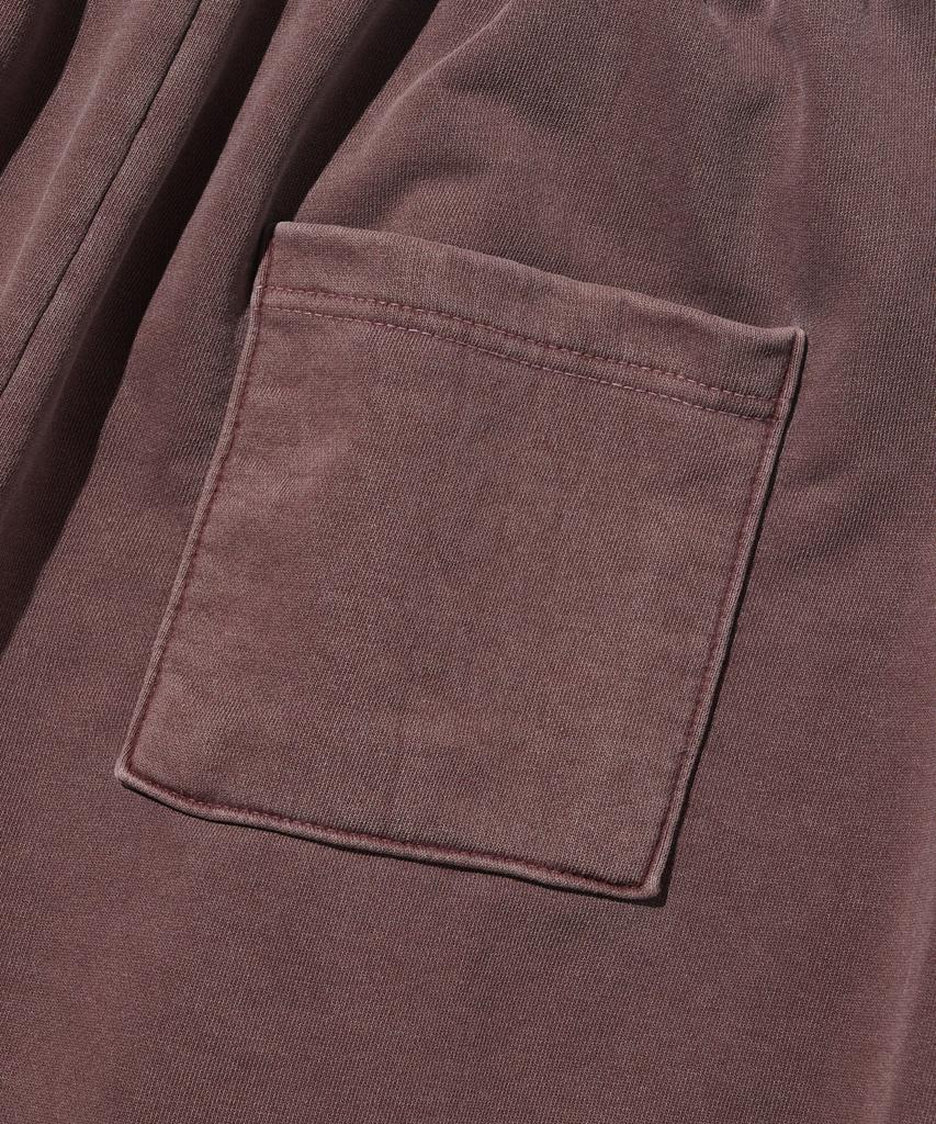 613SEOUL Heritage Pigment Wide Bermuda Pants (Wine)