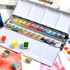 Winsor & Newton Cotman Artist Watercolor Set with Full/Half Pans In Portable Metal Box