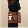 Summer new large-capacity handbag leather fashion high-end single shoulder messenger bag luggage