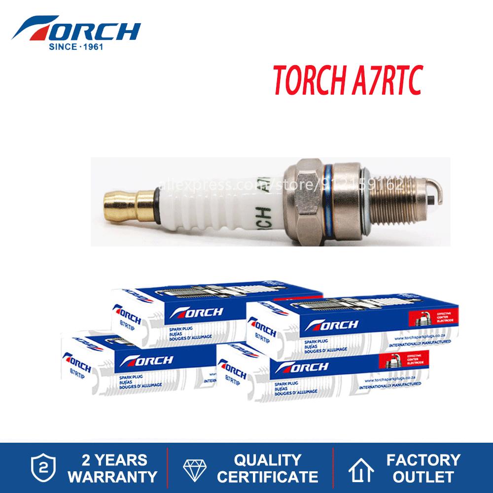 Buy TORCH Spark Plugs A7RTC for Candle CR7HSA Denso IUF22 Champion Z9Y