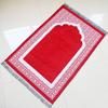 Printed Floor Mat 70x110cm Muslim Prayer Rug Rectangle Non-slip Islamic Prayer Mat Foldable with Prayer Beads Prayer Mat Set Eid
