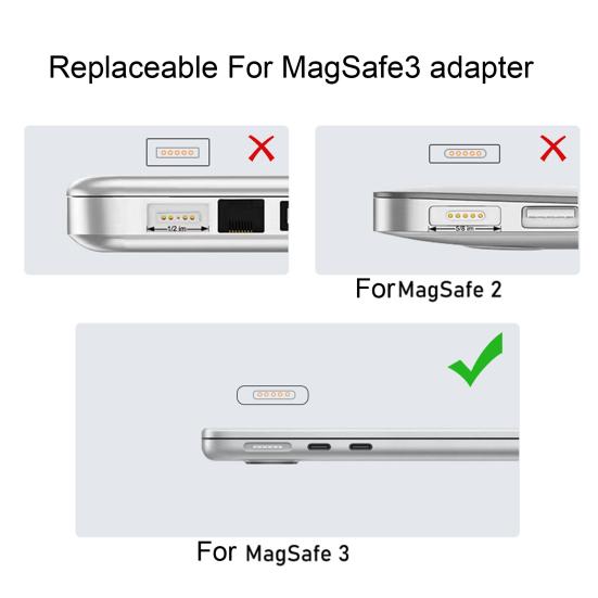 Adapter Type-C Female To 5pin High Power Output 100W Sensible LED Indicator Light Converter for MacBook/Pro/Air