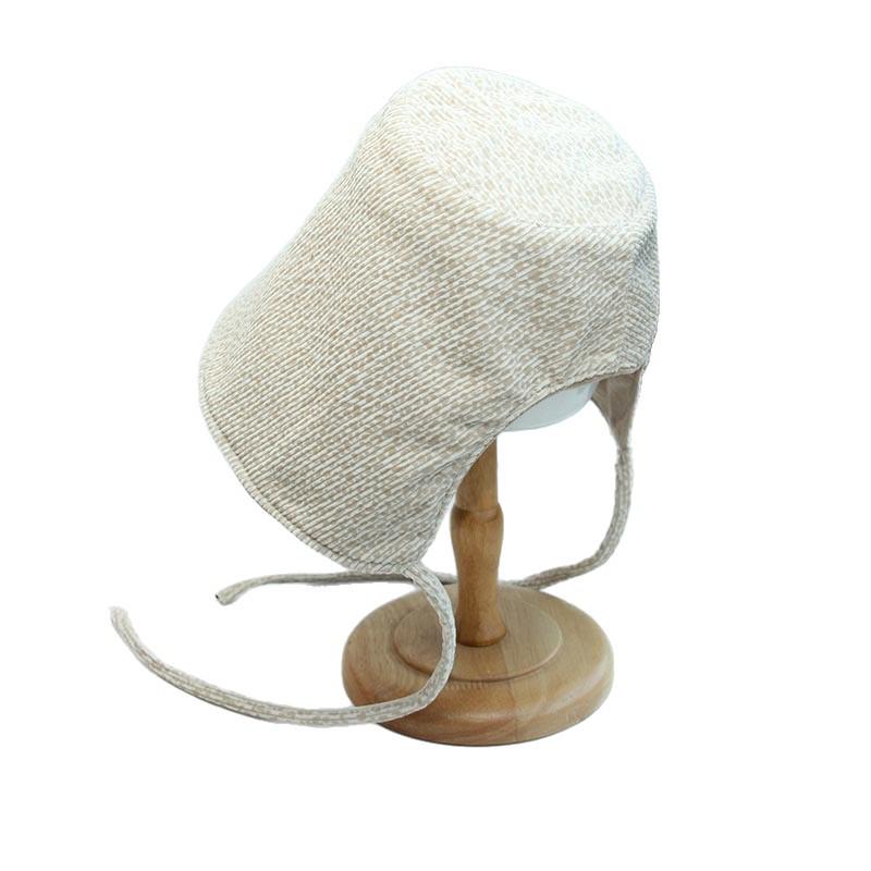 Classical loli niche design tied hat corduroy retro age-reducing face hat children's lampshade bucket hat