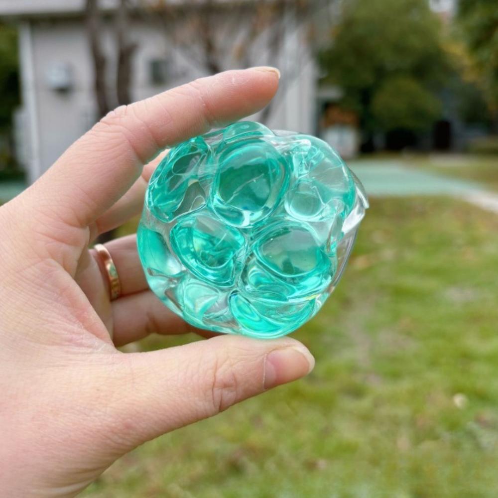 Squishy Colorful Noise Stress Ball, Crunchy Squeeze Toy for Anxiety Relief, Moldable Fidget Toy for Adults Kids Relaxation Gift