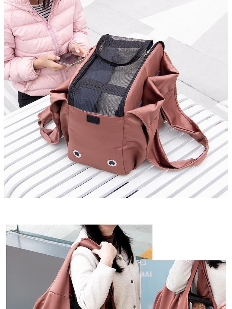 Portable Cat & Dog Carrier: Breathable, Large-Capacity Handbag/Backpack
