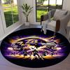 BaltimoreRavens Round Area Rug,Carpet Rug for Living Room Bedroom Sofa Playroom Decor,Non-slip Floor Mat