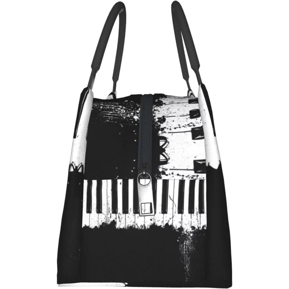 Klavier Lunchtasche Isolierte Tragetasche Faltbare Wiederverwendbare Isolierte Einkaufs-Lebensmitteltasche Büro Picknick Reisetasche
