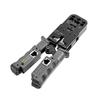 Ratcheting Crimping Tool with LED Tester 4 in 1 Multifunction Wire Crimpers Stripper Cutter Tester, 8P 6P 4P Network