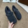 Internet celebrity fairy wind lamb wool white wool shoes female outer wear lazy one pedal warm velvet bag head shoes