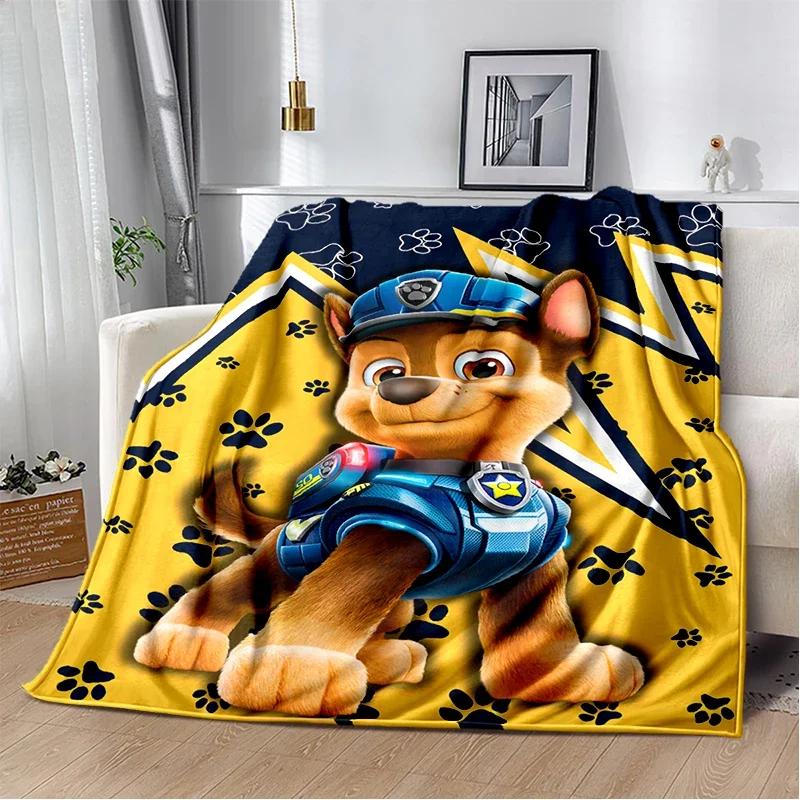 3D P-Patrols Cartoon Dogs Gift Soft Plush Blanket,Flannel Throw Blanket for Living Room Bedroom Picnic Bed Sofa Cover