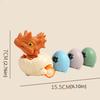 Cartoon Design Simulation Tyrannosaurus Rex Toys Triceratops Egg Shell Toys  Gift For Kids