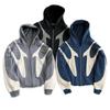 2024 Winter Retro Distressed Cross Design Heavyweight Pullover Hoodie