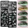 1Pc Snake Nail Art Stamping Plates Wild Animal Prints Leopard Tiger Skins Nail Stencils Flower Lace Stamping Templates